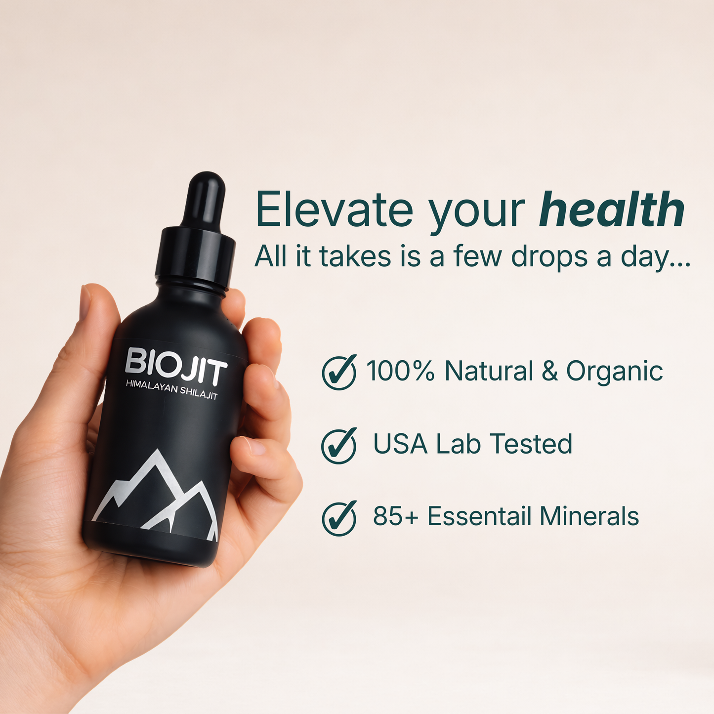 Pure Himalayan Shilajit Drops - 3 Month Supply